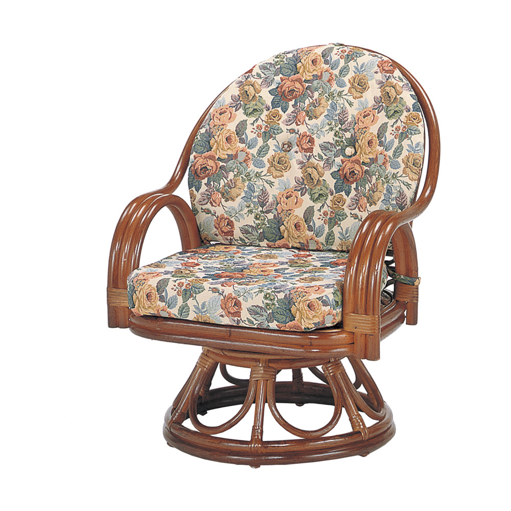 籐製回転椅子 (ミドルハイタイプ)