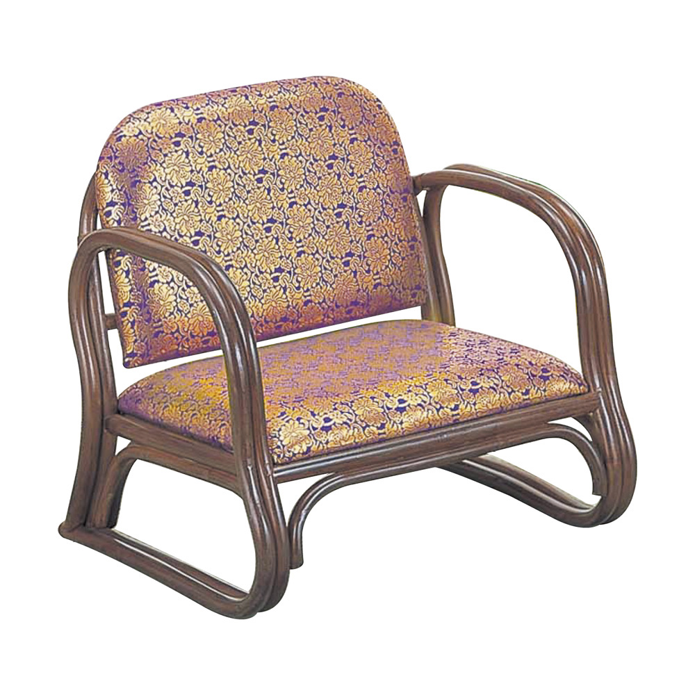 金襴思いやり座椅子 (ロータイプ)