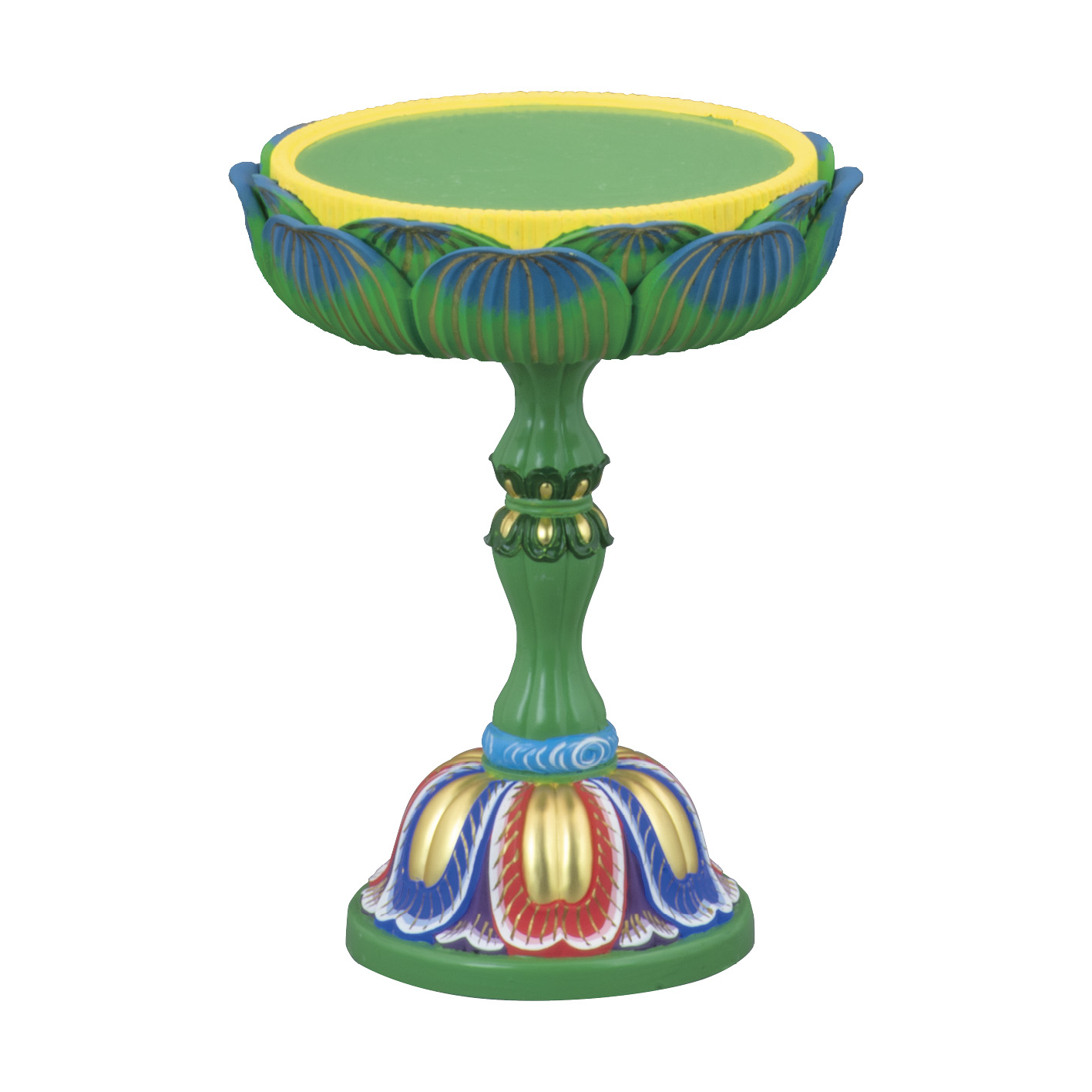 極彩色蓮華高杯（1対）