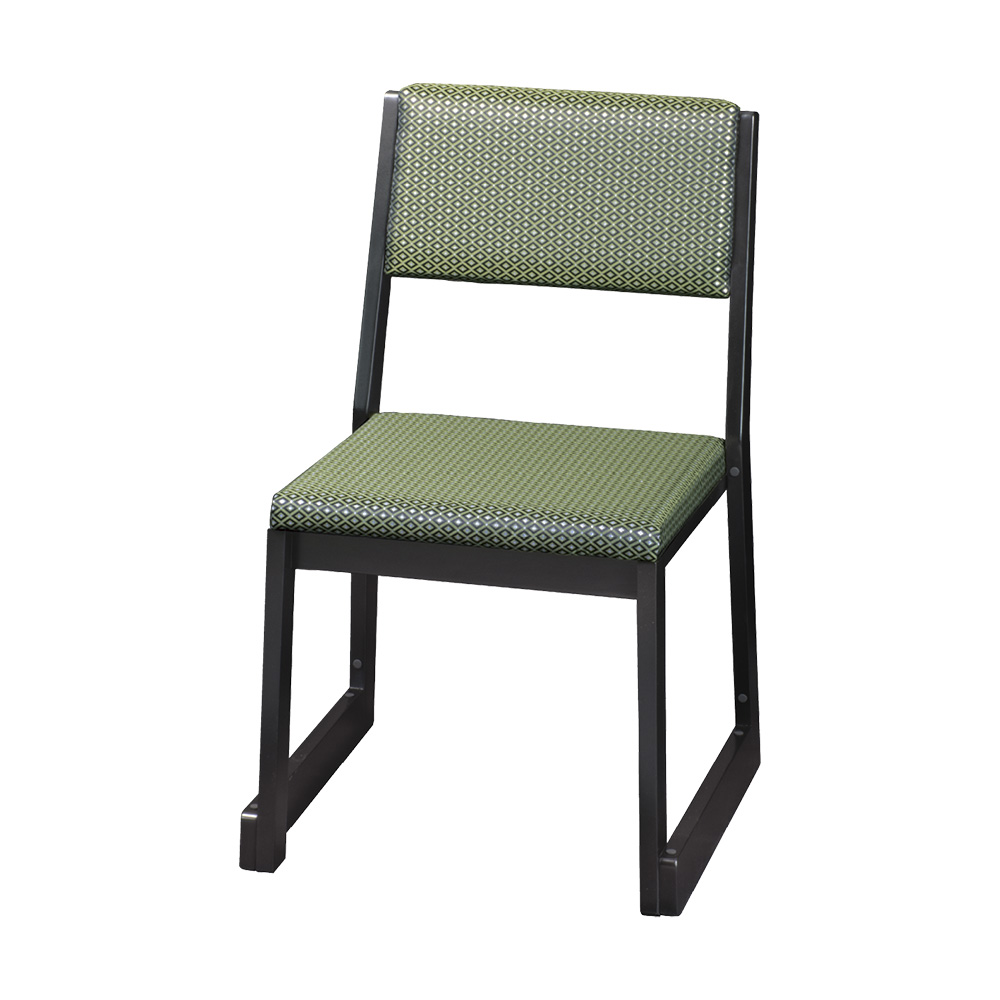 座敷椅子【GR-106】【 緑金襴 】