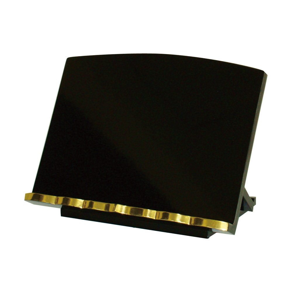 在家用略式見台 (1尺 / 黒塗面金箔押)