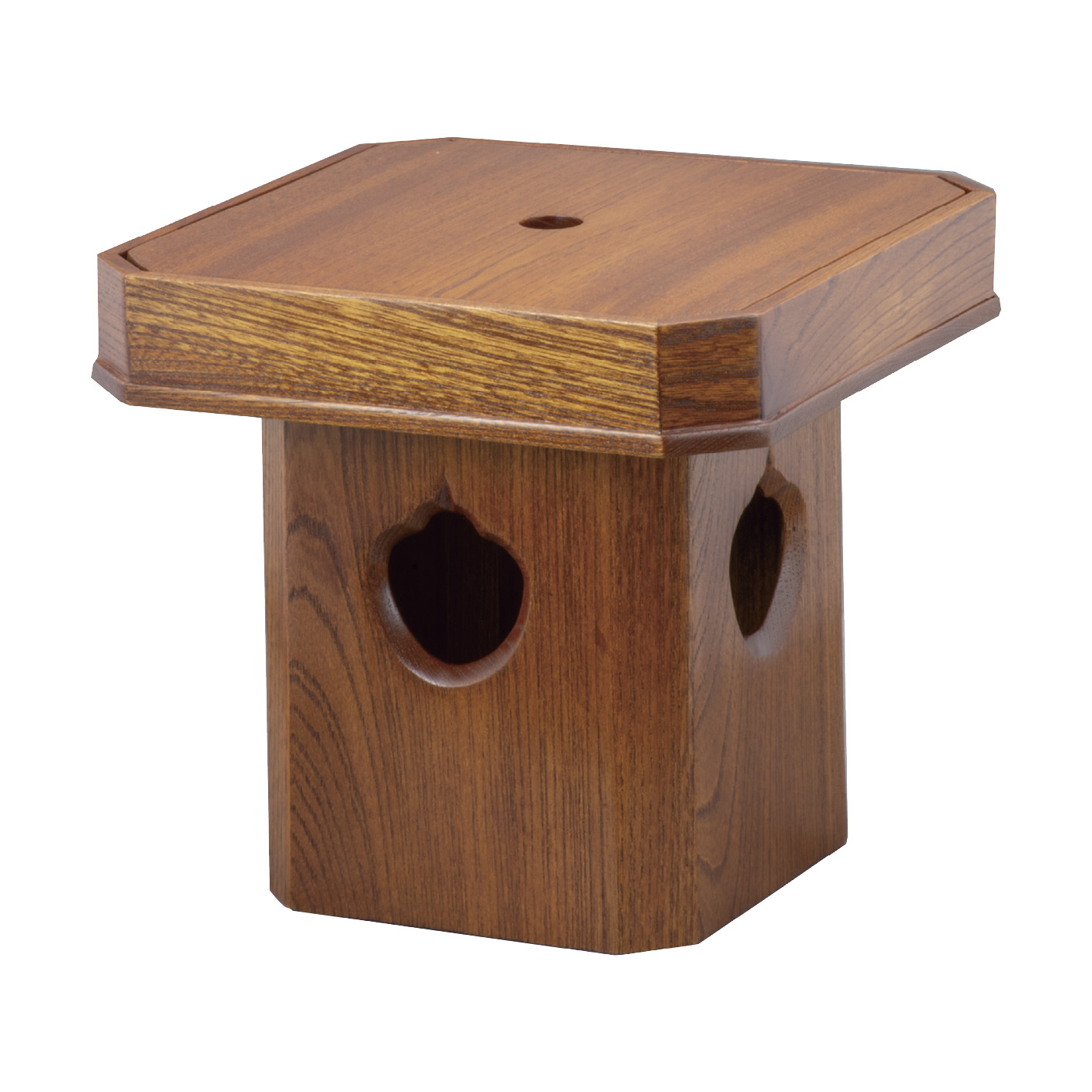 三宝（欅スリ漆）ゲス板付 (7寸)★数量限定