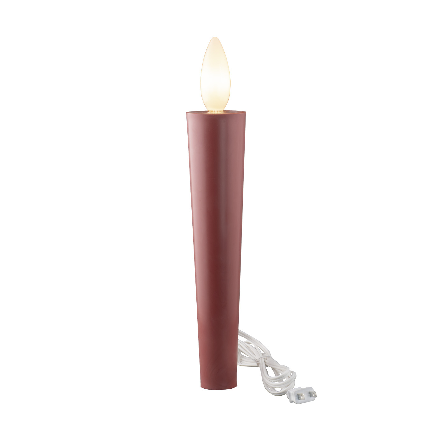 寺院用電気ローソク　朱（１対） (１尺)★数量限定