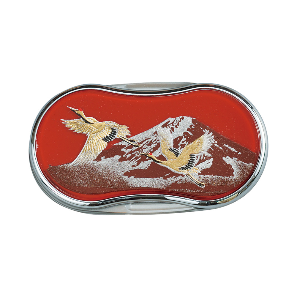 漆芸LEDルーペ (二羽鶴)