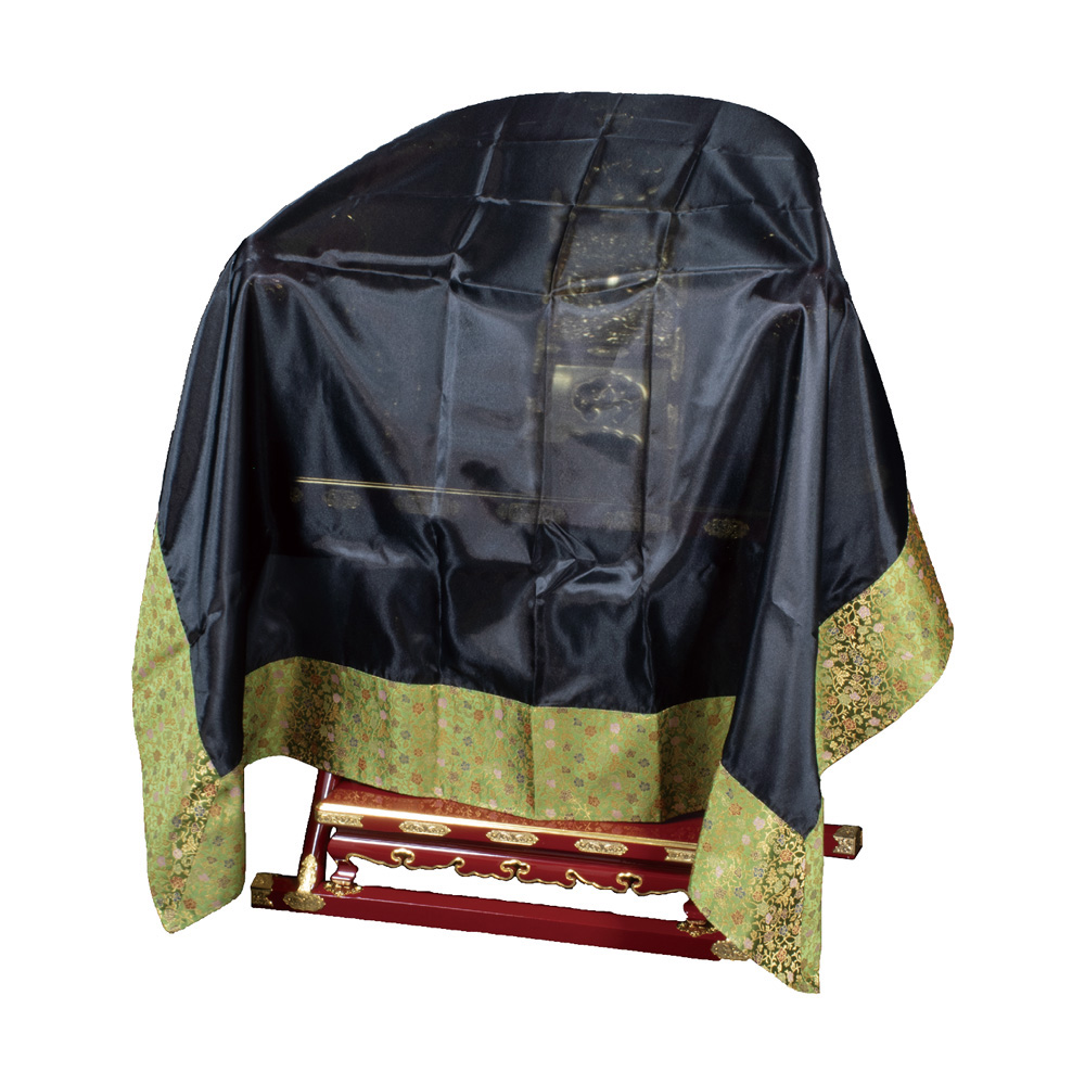 曲録掛 葵小花（寺院用椅子）（寺院用仏具） マラソンP5倍+クーポン 金具埋め込み式 本曲録２ 払子