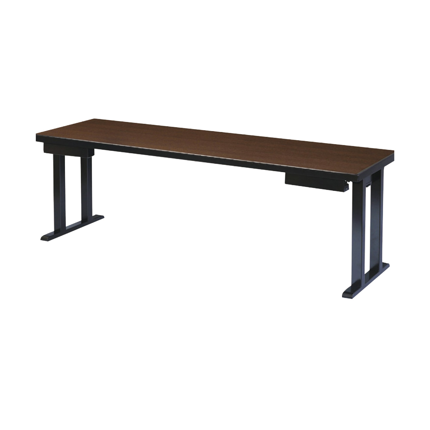 座卓兼用木製テーブル　3人膳 (茶木目)