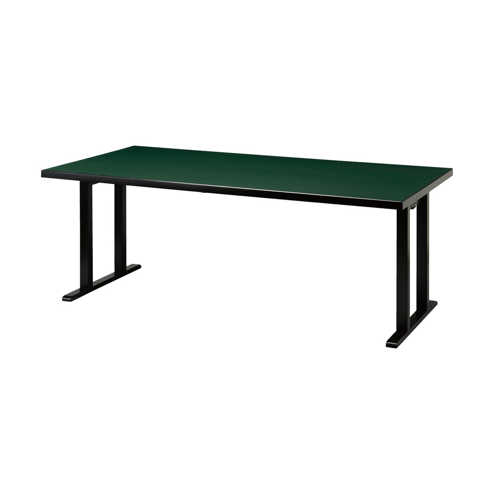 木製テーブル 6人膳 (6尺 / グリーン乾漆塗)